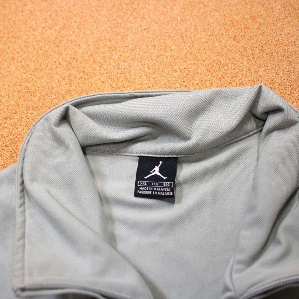 Air Jordan Flight Track Jacket Men 2XL Gray Blue Nike Color Block Y2K Retro
